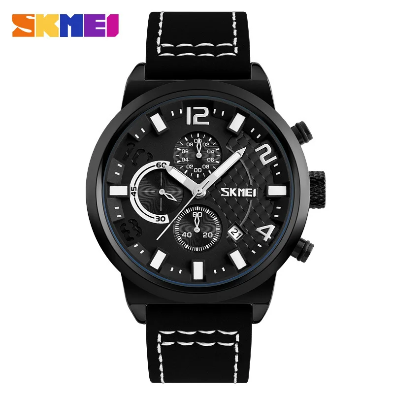 

SKMEI9149 men's large dial water watch belt six-pin fashion personality sports business