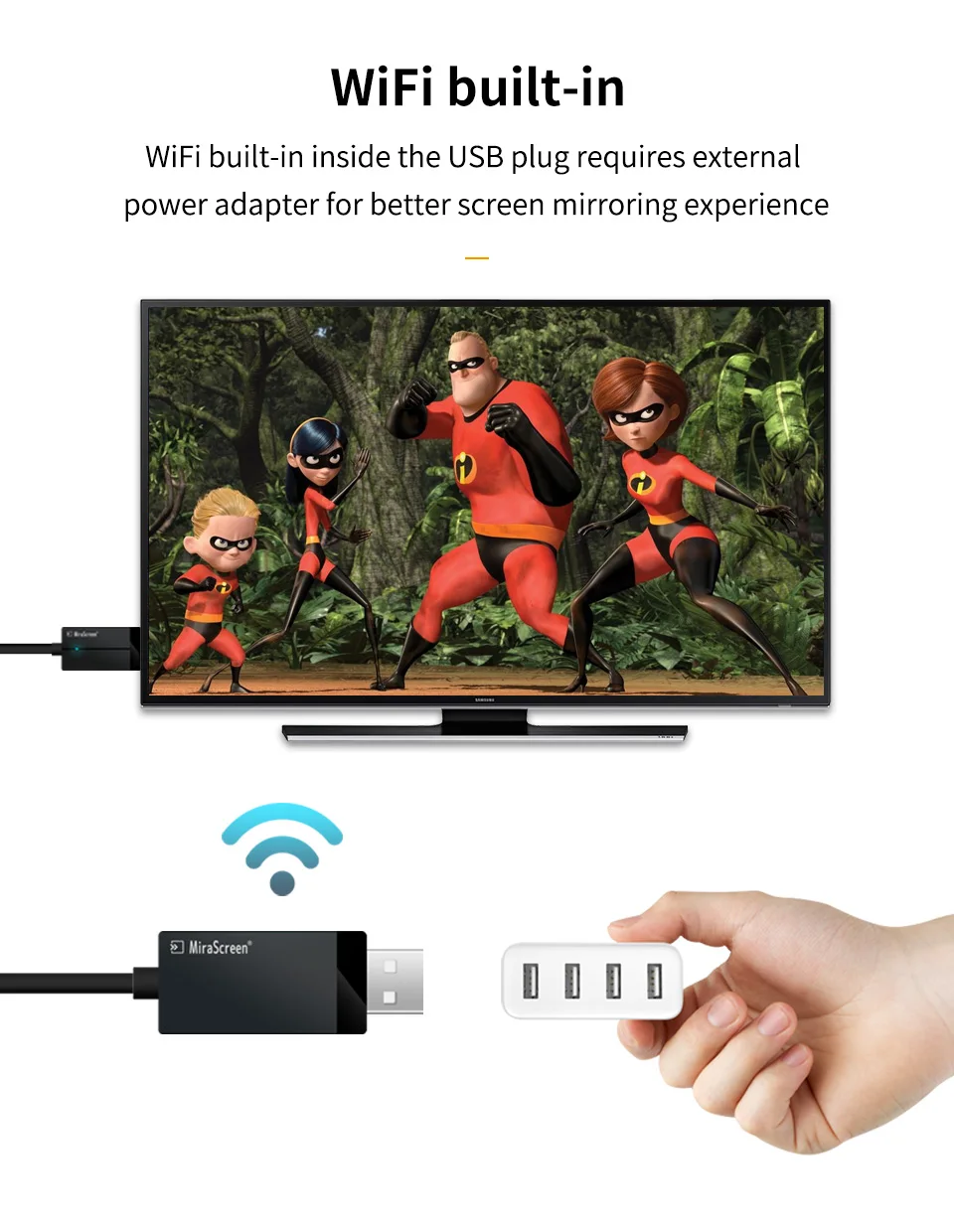 CS1 MiraScreen microsoft беспроводной дисплей адаптер HDMI видео HD 1080P tv Stick Dongle приемник медиа стример для компьютера