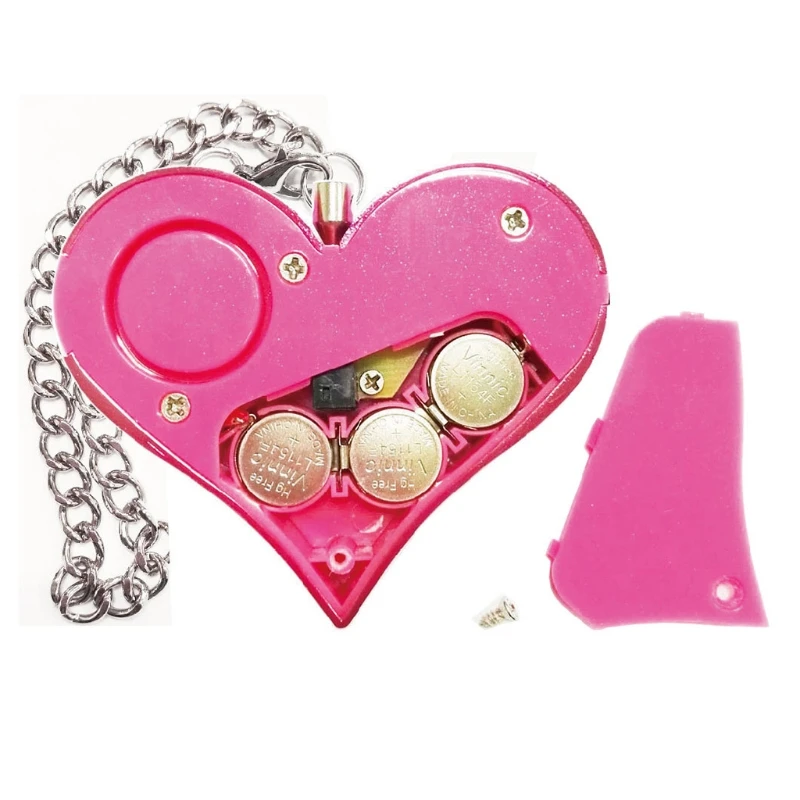 Личная сигнализация дБ в форме сердца персональная охранная брелок аварийная