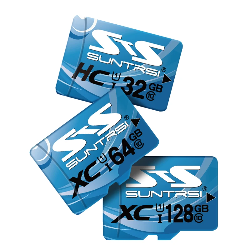 Suntrsi Microsd SD карта 256 ГБ 128 Гб памяти Мини TF класса 10 высокоскоростная Micro 64 реальная
