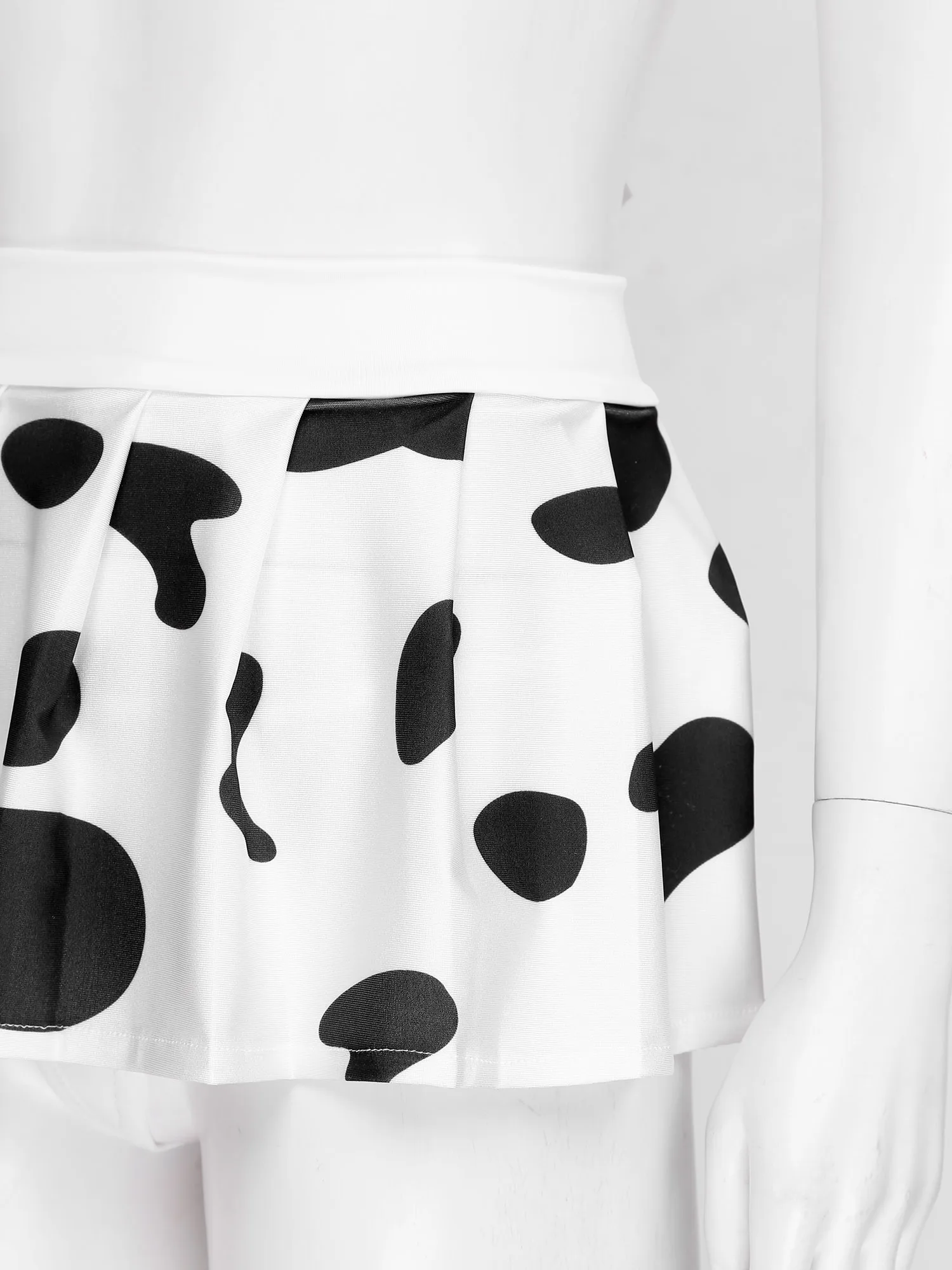 

Sexy Schoolgirl Cosplay Uniform Women Lingerie G-String Skirt Roleplay Babydolls Costumes Short Sleeve Crop Top Pleated Skirt