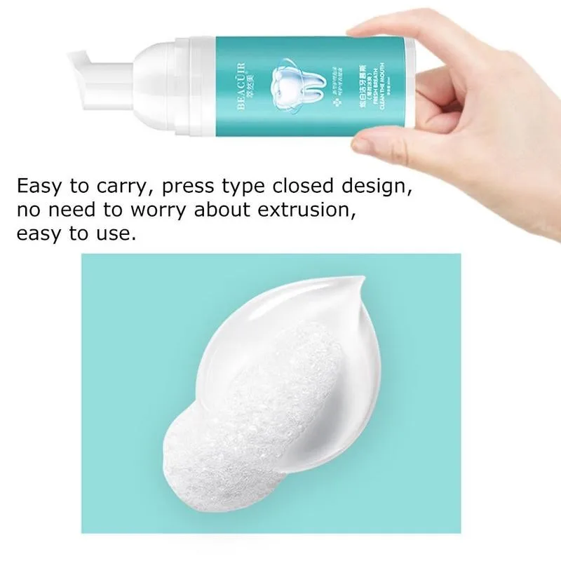 60 г мусс для отбеливания зубов удаление зубного налета пятен запах полости рта