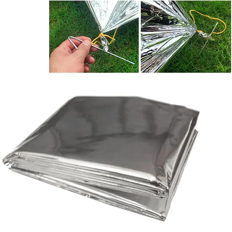 Аварийное одеяло Термостойкое с водонепроницаемым серебряным майларом для