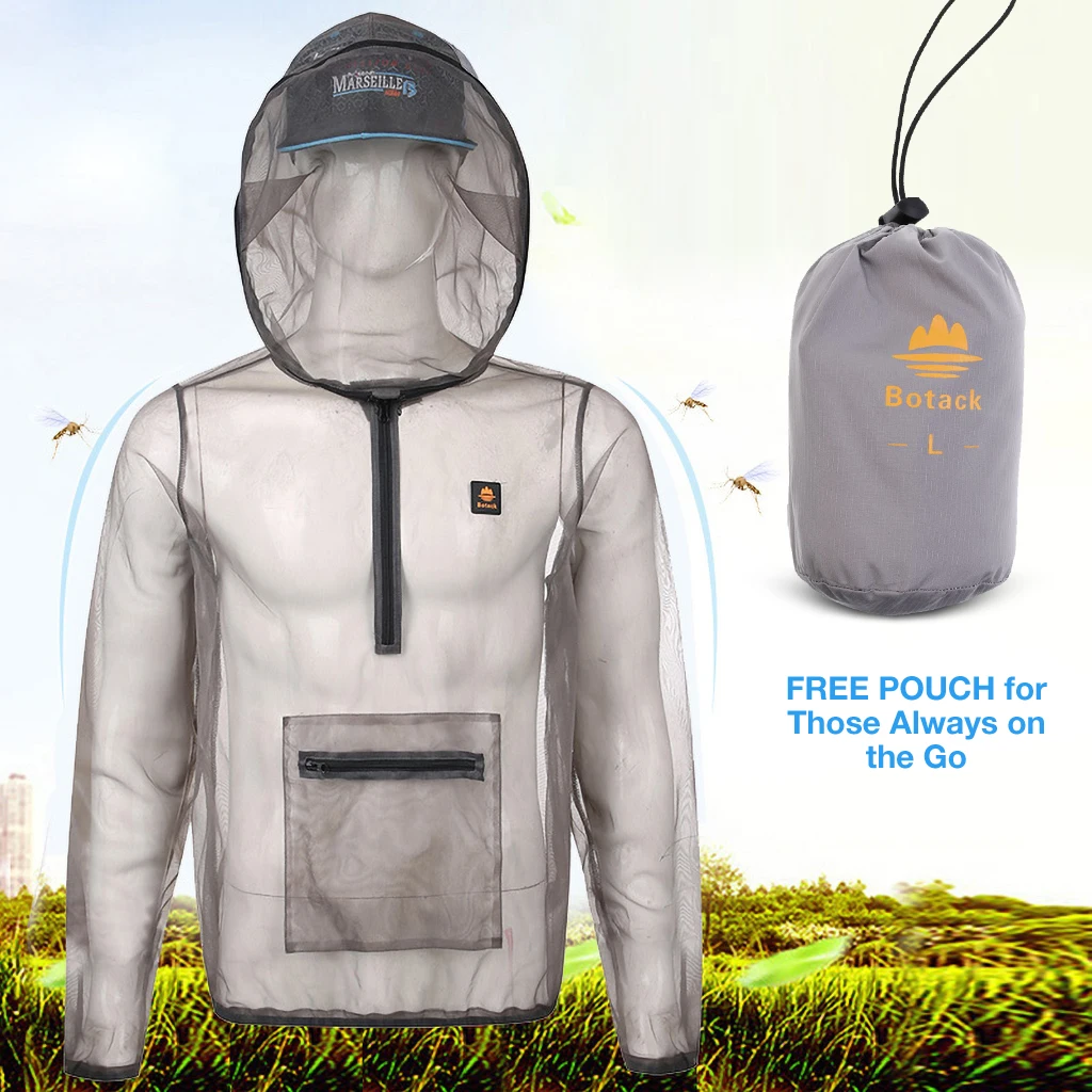 Дышащая сетчатая куртка с защитой от комаров пчелы насекомых | Спорт и