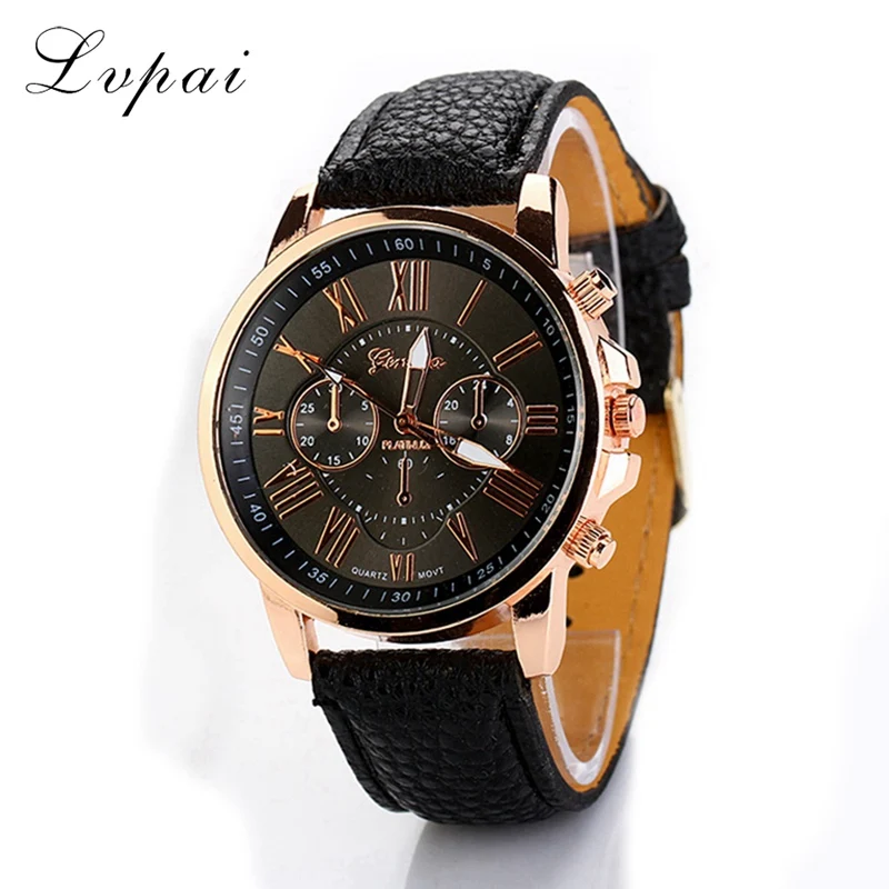 

Lvpai Top Marke Hot Fashion Casual Lederband Uhr Gold Damen Armbanduhr Sport Frauen Mode Luxus Quarzuhr