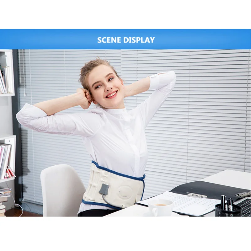 

Upgraded Version Ergonomic Lumbar Traction Device Support Fixed Traction Home Medical Lumbar Intervertebral Disc Belt 2020 New