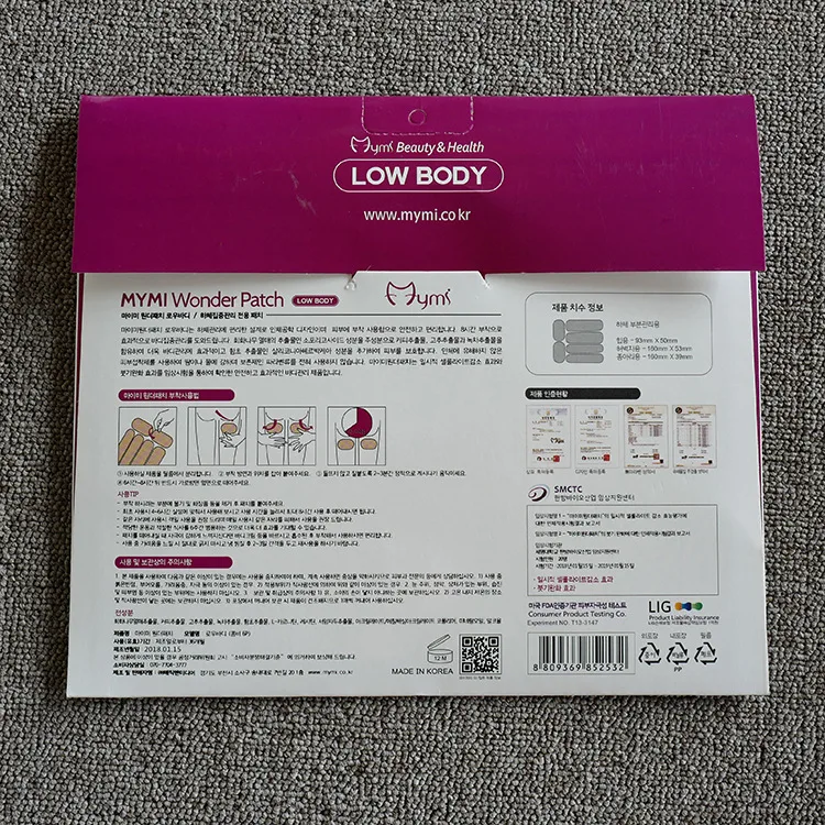 18 шт./упак. Mymi Wonder пластырь для похудения ног рук потери веса участки сжигания