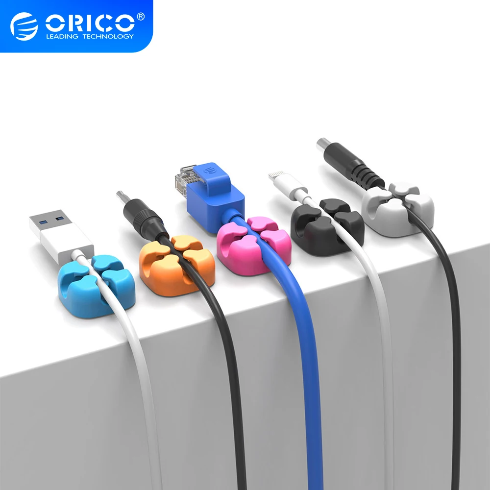 Органайзер для кабелей ORICO CBSX силиконовый держатель мыши наушников USB-кабелей |