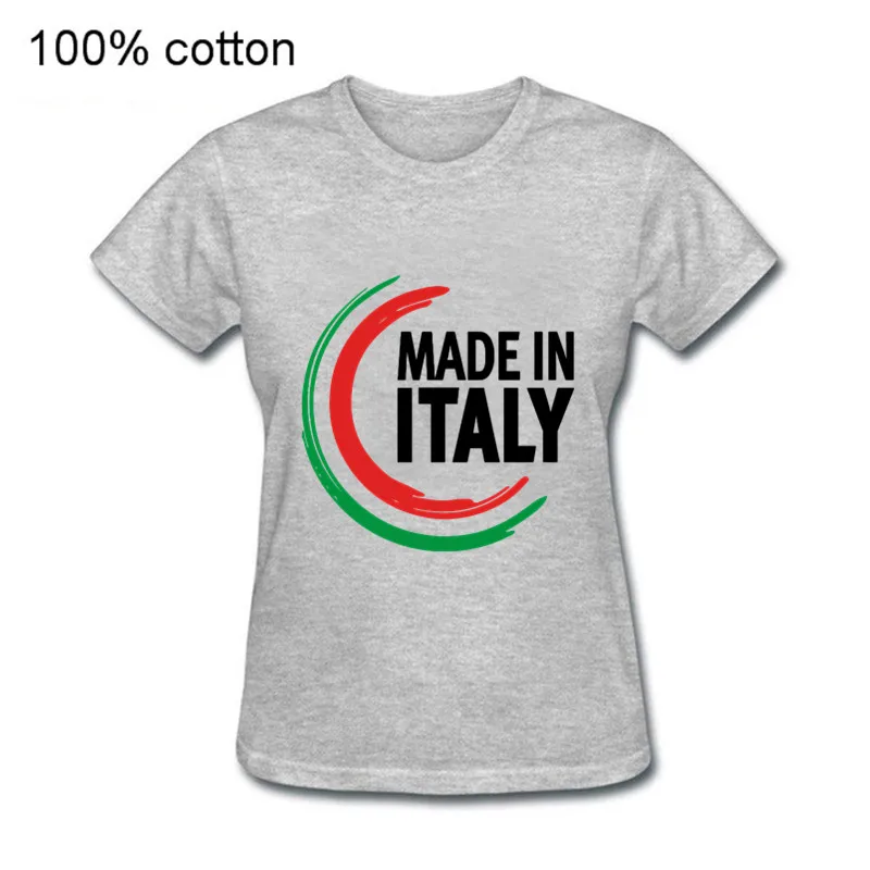 New Fashion short Sleeves Casual 100% cotton women Vintage T-Shirts Novelty O-Neck Tops Trend Funny Made In Italy top tee | Женская