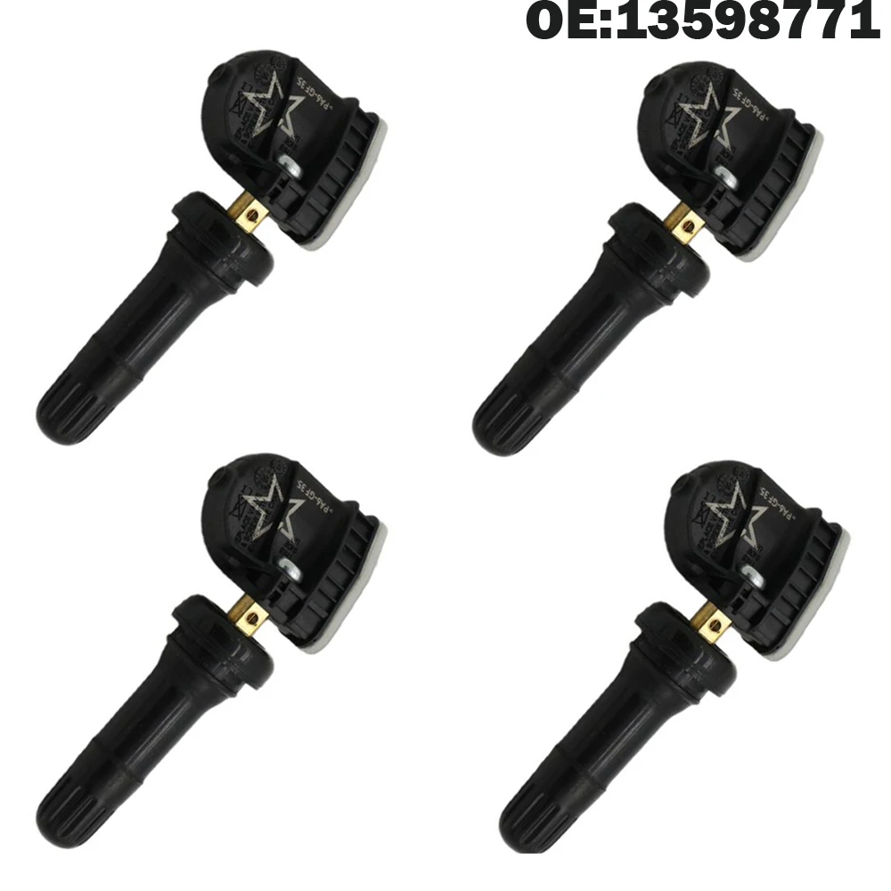 

For 4 PCS Car TPMS Sensor Tyre Tire Pressure Sensor 13598771 for Chevy Malibu Buick for Cadillac EV6T-1A180-DB EV6T-1A180-CB