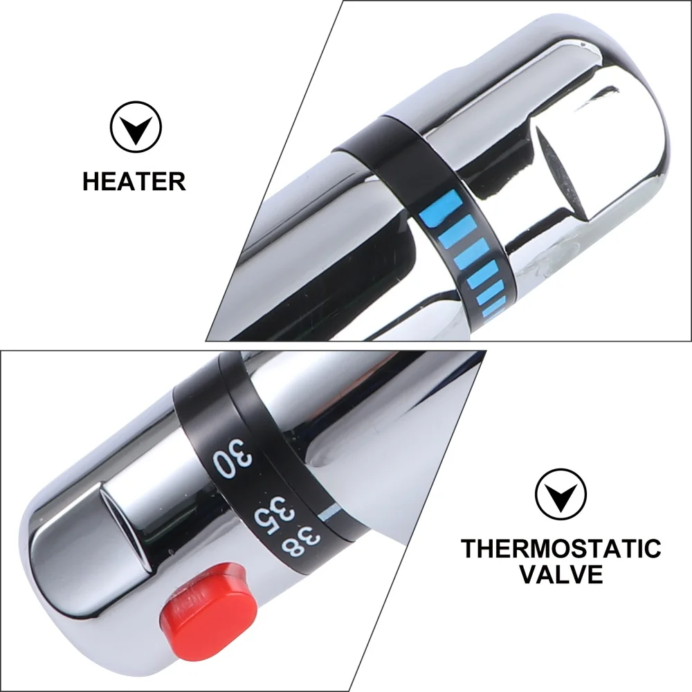 

1 Set Thermostatic Thermostatic Water Heater Mixing Faucet(Silver)