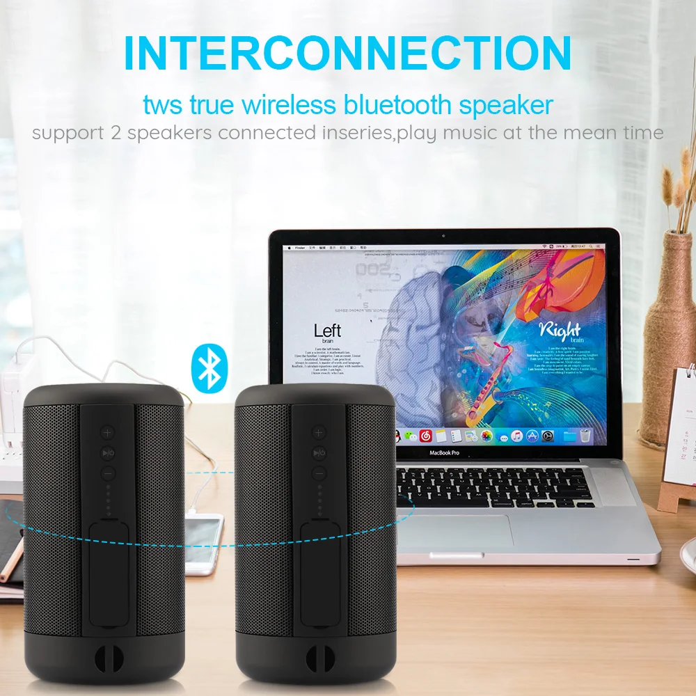 Bluetooth колонка водостойкая IPX5 12 часов воспроизведения|Портативные колонки| |