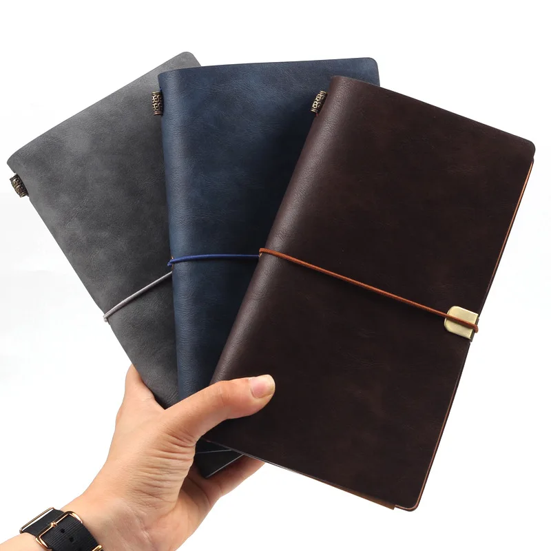 Ретро Бизнес спираль Padfolio журнал путешественник ноутбук PU кожа планировщик