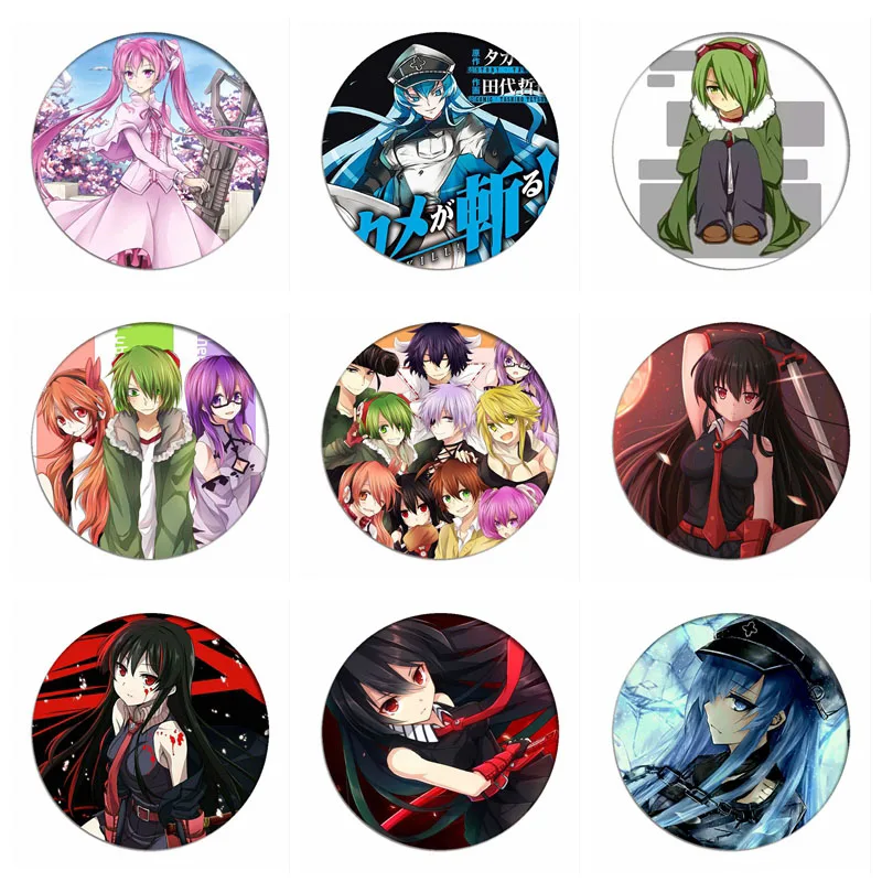 Аниме Akame ga KILL значок косплея Татсуми Акаме брошь коллекция булавок сумки Lubbock