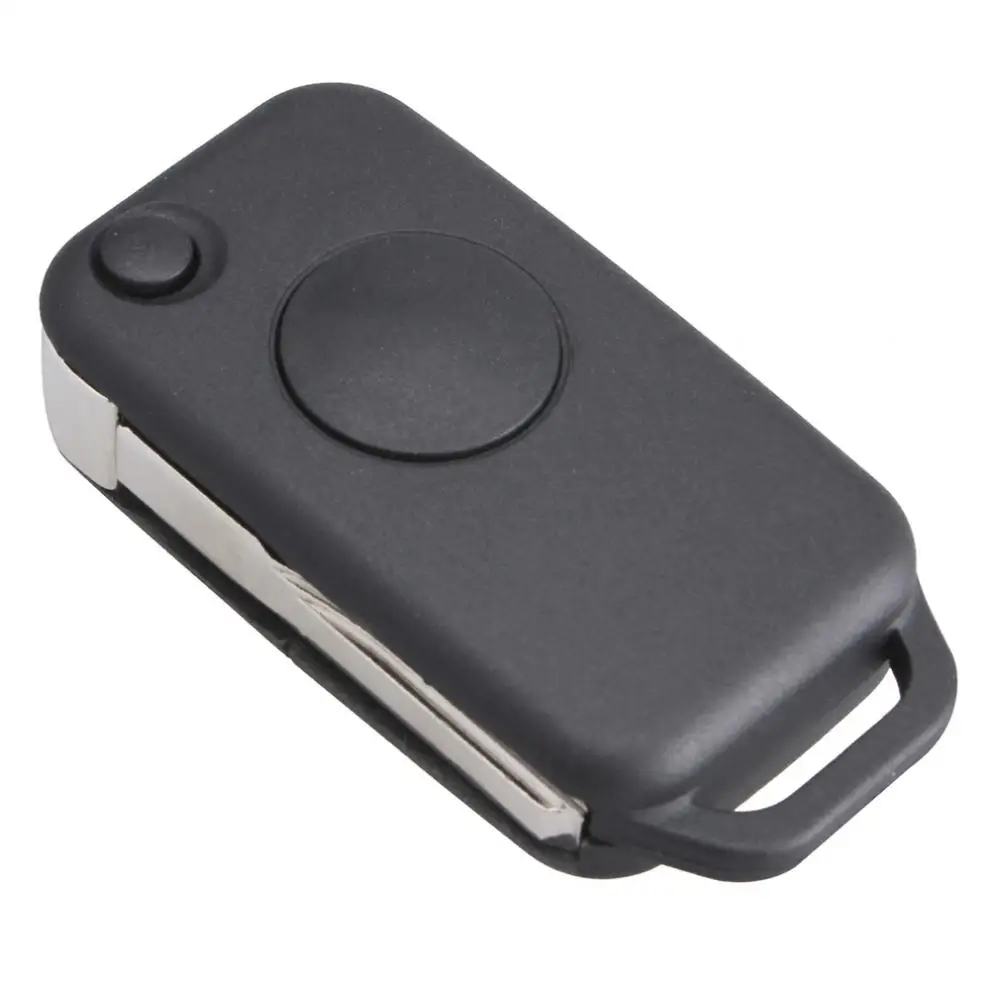 Черный 1 кнопочный раскладной чехол для автомобильного ключа с дистанционным