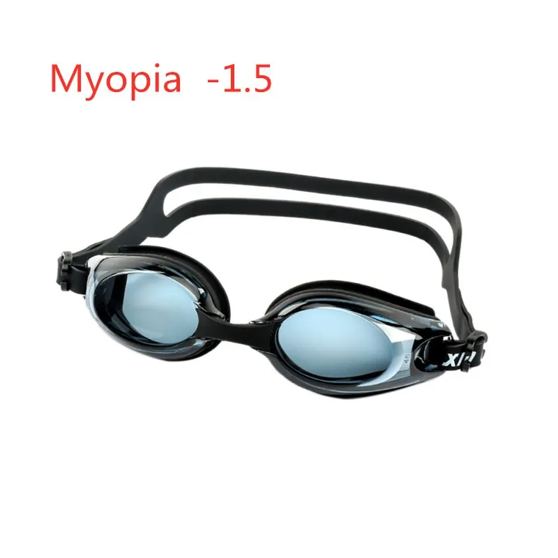 Myopia -1.5 Горячая Летняя черная Анти-туман с покрытием водная диоптрия плавательные очки маска для взрослых по рецепту оптическая близорукость плавательные очки - Цвет: Myopia -1.5