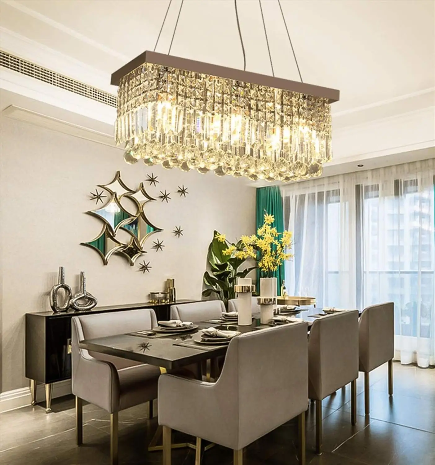 Современные хрустальные люстры K9 освещение капля дождя подвесные потолочные