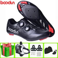boodun road cycling shoes professional self locking bike men sneakers women breathable bicycle racing riding sports bicicleta