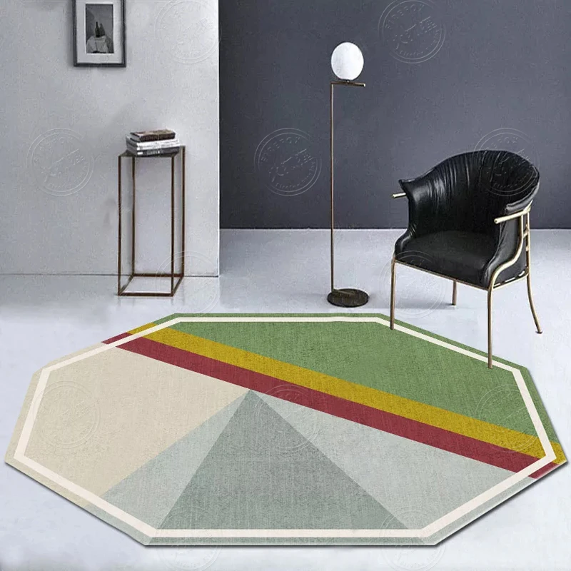 Goede NEW Irregular Geometric Carpet For Living Room Bathroom Carpets Study Yoga Teppich Mat Creative Bedroom Bedside Blanket Rug