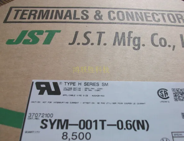 Piezas nuevas JST 100% con SYM-001T-0.6, enchufe CONN SYM-001T-P0.6, 22-28AWG, engarce de esta&ntilde;o-1