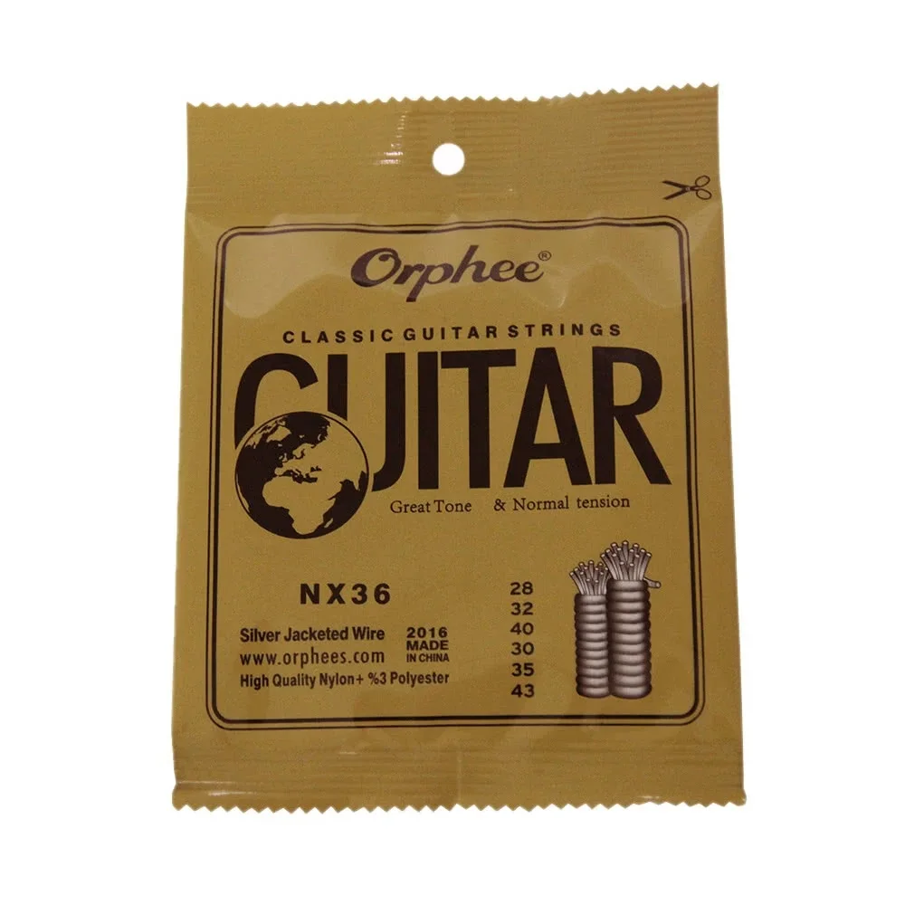 

6pcs/Set Orphee NX36 Electric Guitar Strings Guitar Parts Accessories Stringed Instruments Musical Entertainment Nylon Strings