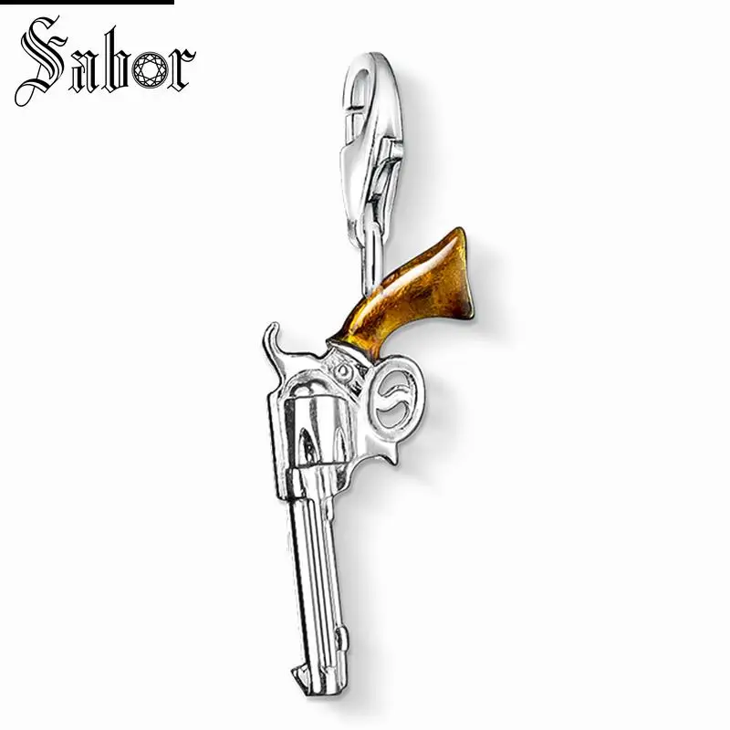 Женский кулон с пистолетом-револьвером thomas Yellow подарочные украшения Rebel для