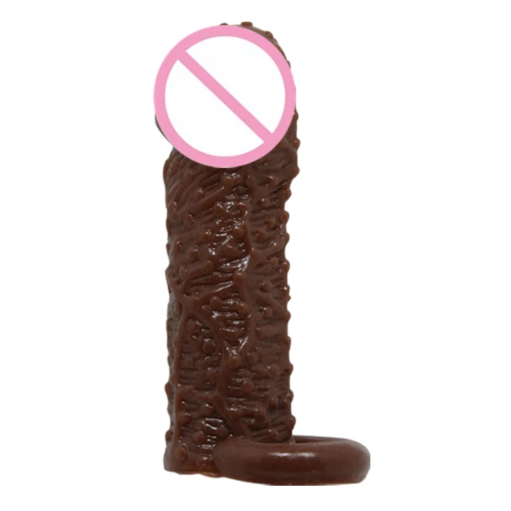 BAILE Реалистичная клетка для пениса двойное кольцо многоразовые презервативы