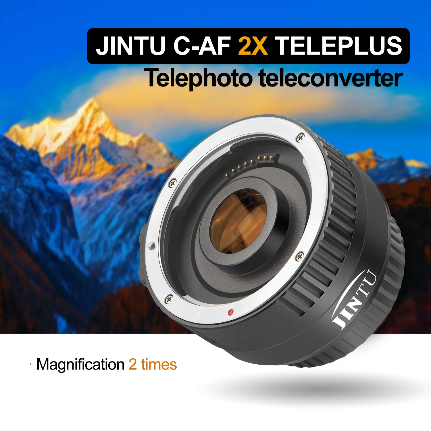 JINTU AF/MF C AF 2X телеконвертер объектив для цифровой однообъективной зеркальной