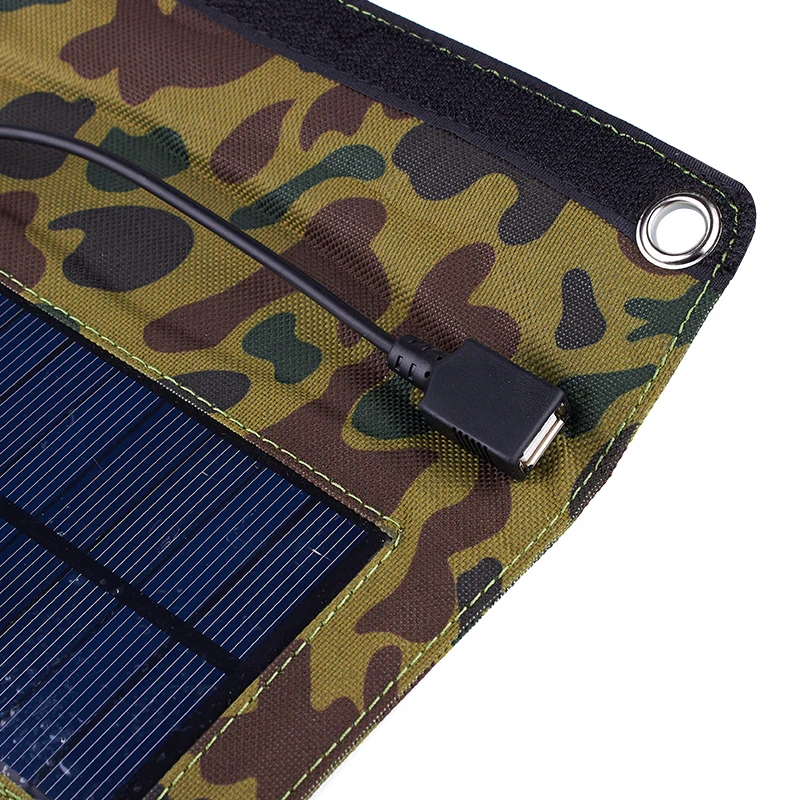 5 в 7 Вт портативный складной солнечной панели Источник питания Мобильный USB
