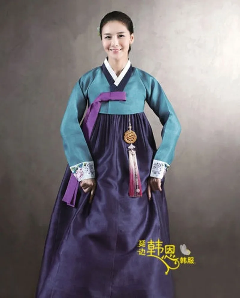 Модное красивое платье ханбок на заказ корейский традиционный Женский костюм