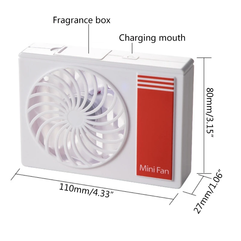 

P8DF Multifunctional Fan Mini Aromatherapy Rechargeable Handheld Cooler Fan