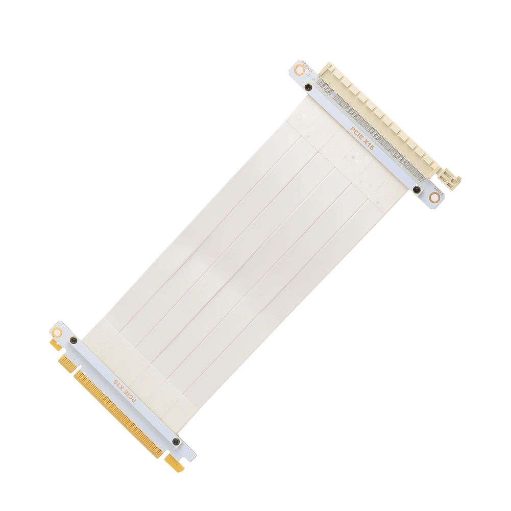 Белая высокоскоростная карта PCIe 16x Riser, гибкий 1-слотовый адаптер удлинителя для майнинга, PCI Express 3.0 X16 (art.: 3920cccdf72cb) - 3920cccdf72cb