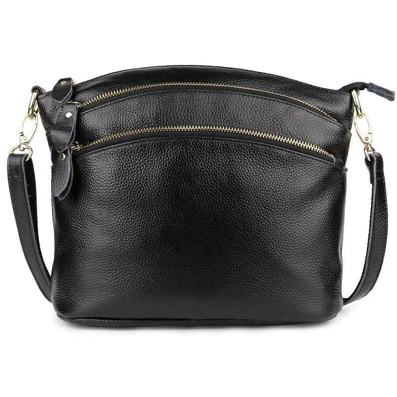 

Сумка женская из натуральной кожи, с несколькими карманами на молнии