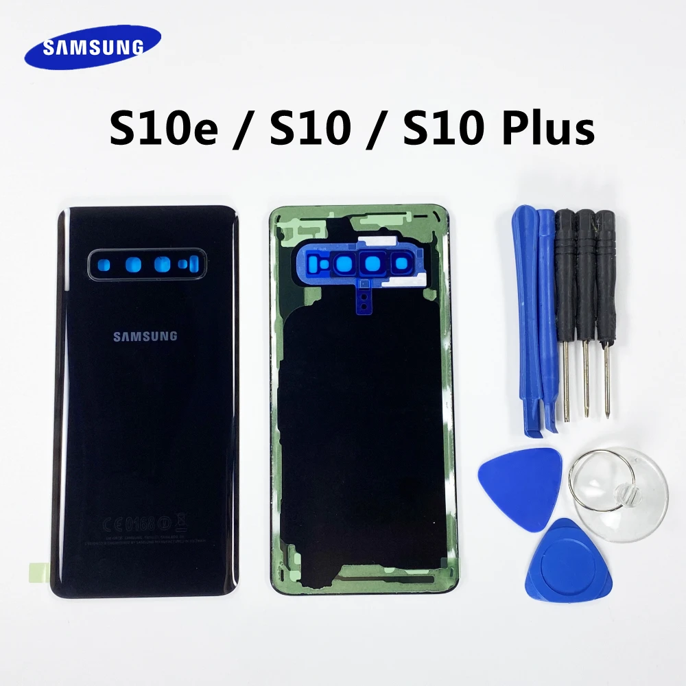 Заднее стекло Корпус задняя крышка батарейного отсека клейкая наклейка для Samsung