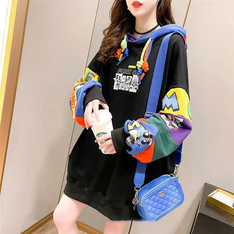 

Cotton fried street hooded vests women tide ins spring and autumn 2021 new fashion Joker fashionable large size jacket