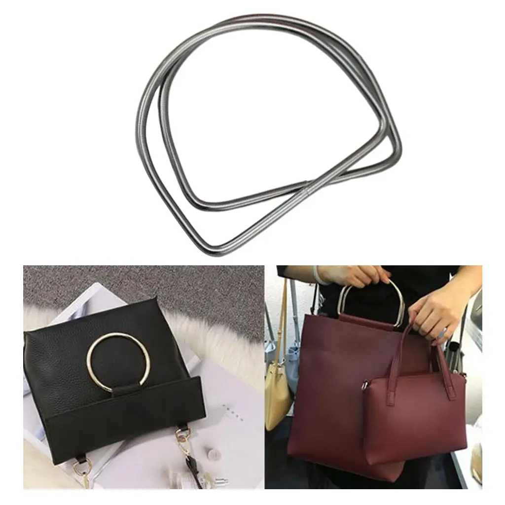 

1 пара металлических круглых/D-образных ручек для замены сумок ручной работы, сумок, кошельков