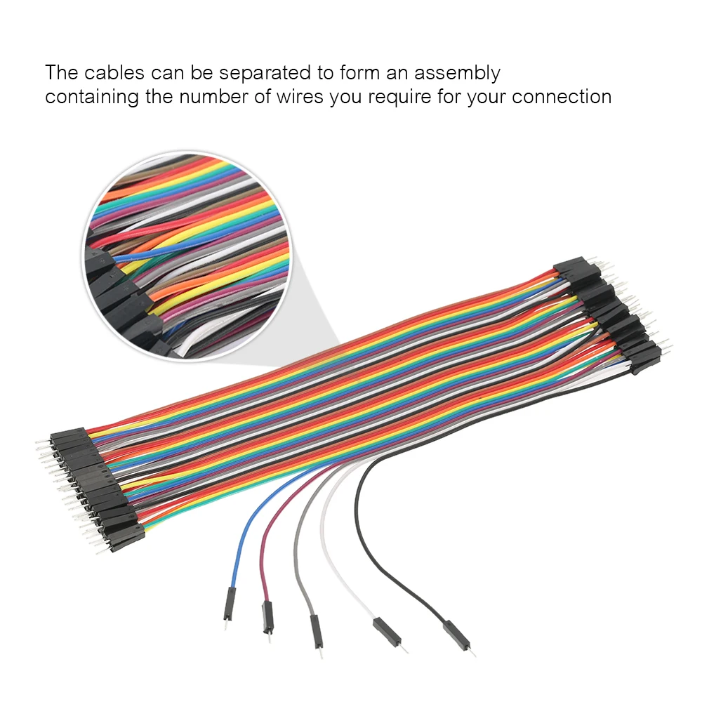 240 шт макетная Перемычка провода Разноцветные 80 Pin M/M+ 80 Pin M/F+ 80 Pin F/F(10 см/20 см) Ленточные кабели комплект