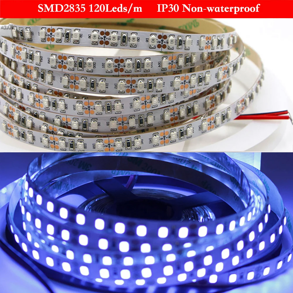 12V 5V UV Led Strip 390nm-410nm Light Tape Black 5050 2835 60/120 Leds/m Ribbon for DJ Fluorescence Party | Освещение