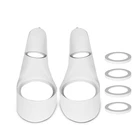 Новый стиль, 1 пара автомобильных динамиков, прокладка кронштейна динамика А-колонки для 2 дюймовых и 3,5 дюймовых динамиков 3,8 Дюйма, пластиковая шайба