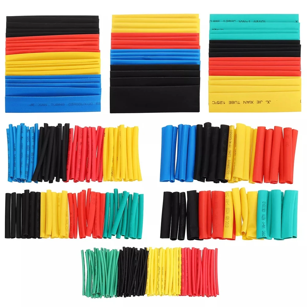 

328Pcs/pack Polyolefin Assorted Heat Shrink Tubing Insulation Shrinkable Tube Wrap Wire Cable