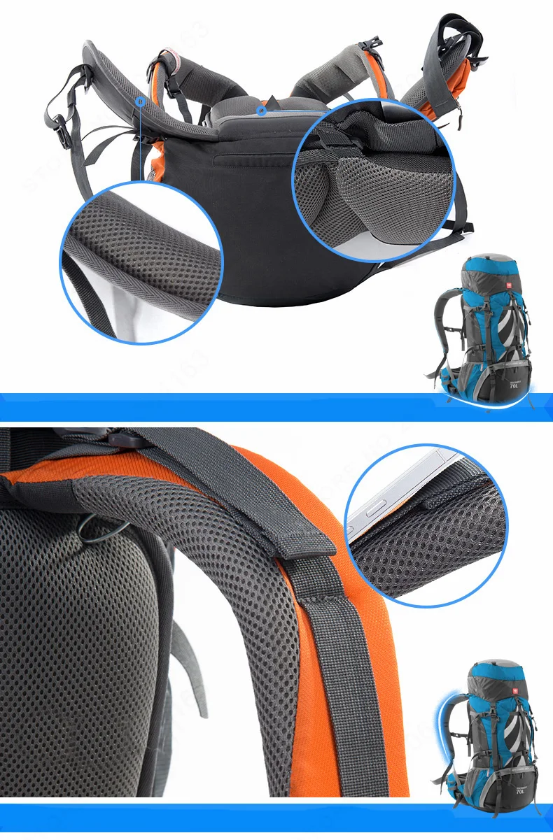 NatureHike 70L рюкзак для походов на открытом воздухе, нейлоновый водонепроницаемый рюкзак для путешествий, спортивный рюкзак из алюминиевого сплава с внешней рамой