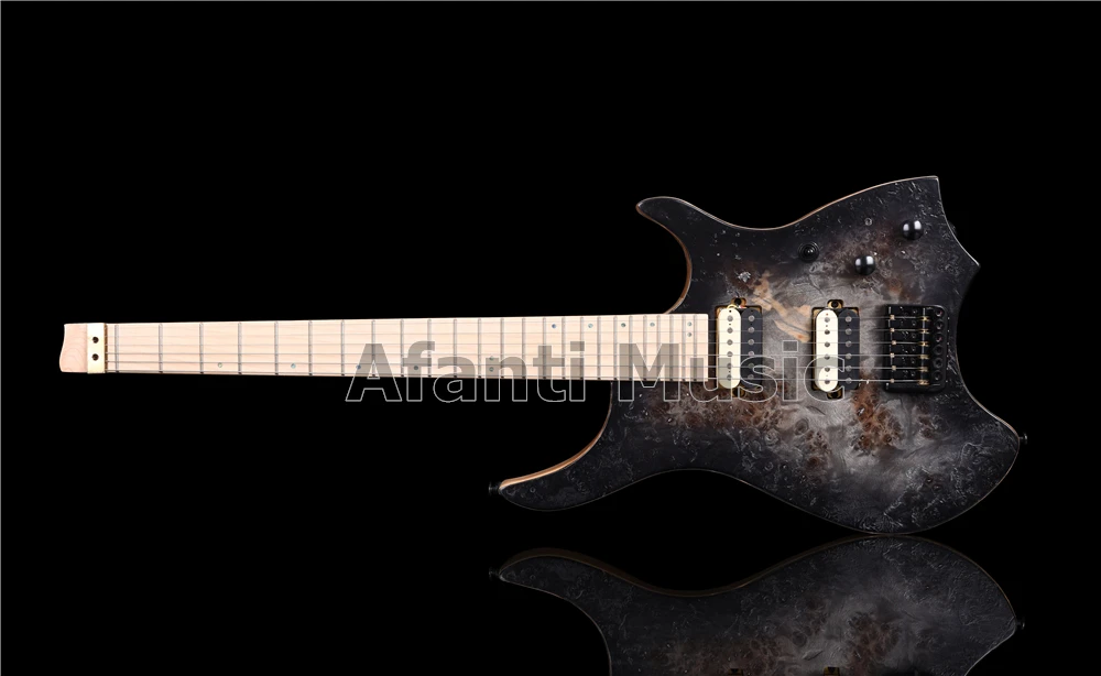 Afanti музыкальная фабрика Безголовый стиль Ash Body Электрогитара(AWT-724S