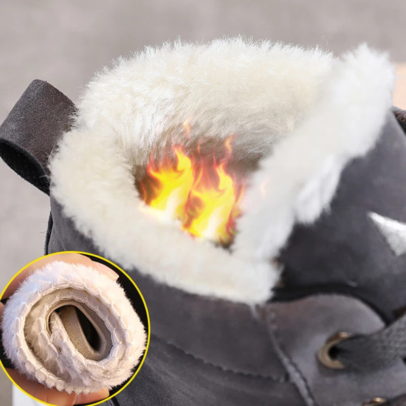 Ботильоны KAMUCC женские теплые замшевые кроссовки на меху из толстого плюша 2020 |