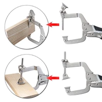 12 inch woodworking c clamp adjustable right angle 2 in 1 clamp welding carpentry tool pocket hole face clamp vise grip tool