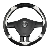 car steering wheels cover 38cm 15 leather for vw ameo arteoncc beetle golf jetta lamando passat phideon polo up vento