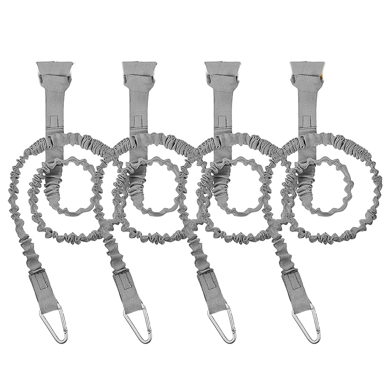 

4 штуки байдарка весло поводка каяк стержень поводок весло для байдарки шнурки эластичный спиральный шнур поводок аксессуары к лодкам Kayak