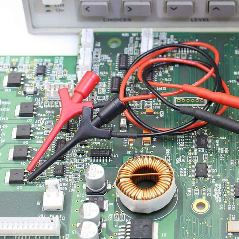 3 Mini Analyzer Test Probe Hook Clip Jumper Logic Testing Accessories Red/Black | Инструменты