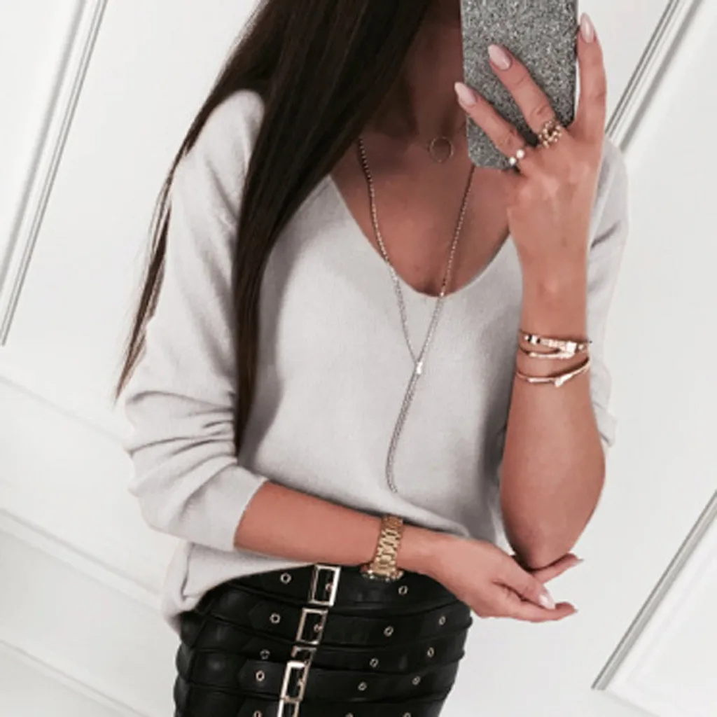 Модные повседневные женские сетчатые однотонные Лоскутные Топы с длинным