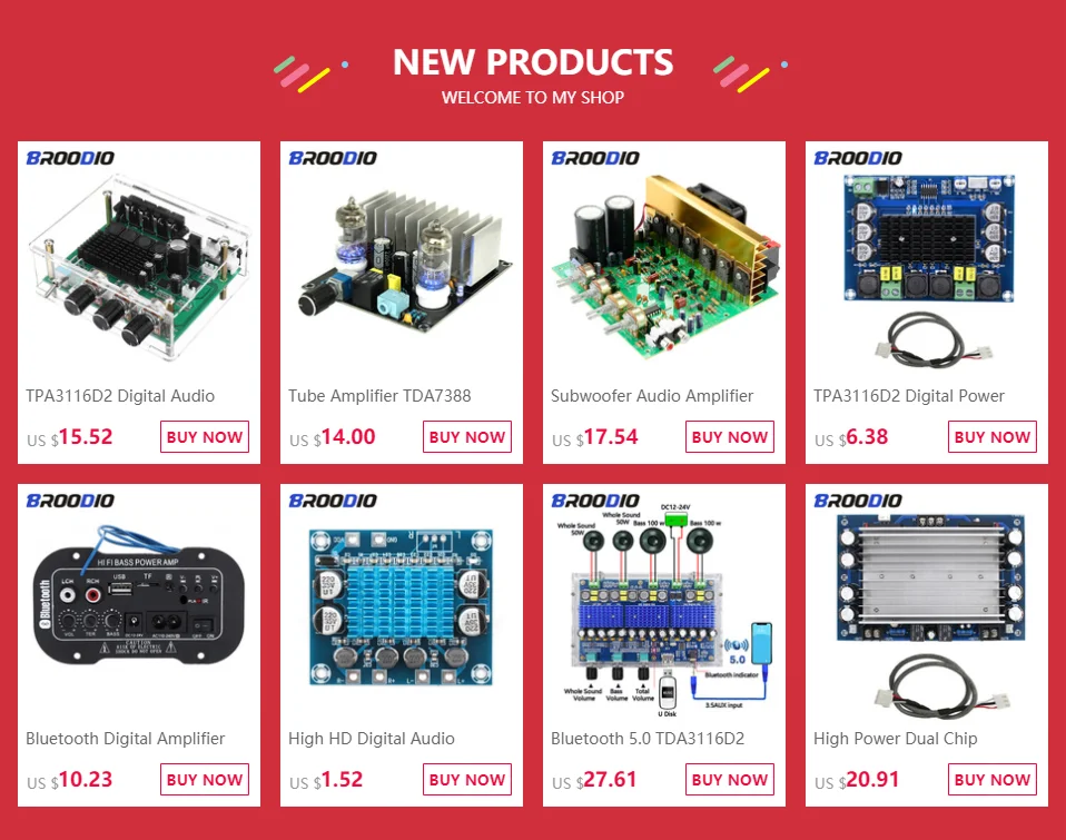 TPA3116D2 High Power Amplifier Board TPA3116 Audio Amplifier Module Mono 150W DIY Sound Amplificador For Home Speaker Car Stereo