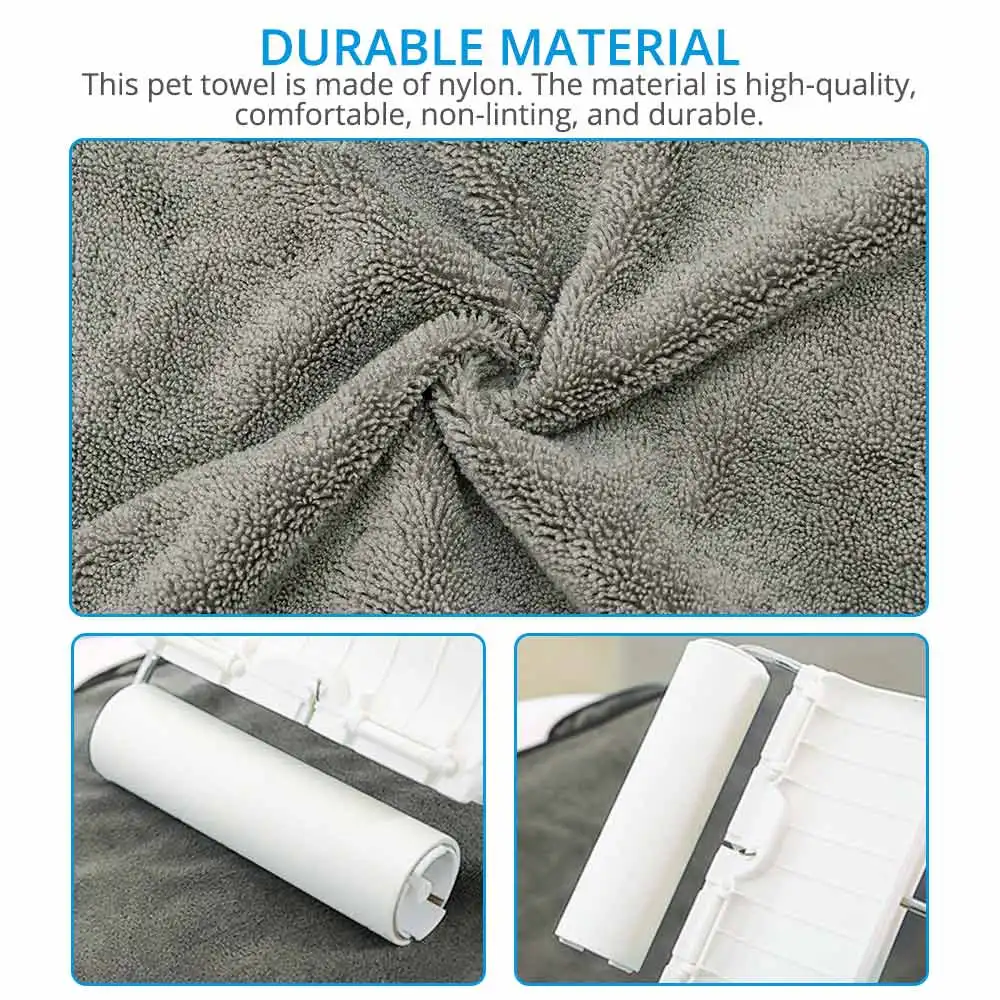 

Pet Dog Towel Super Absorbent Dog Bathrobe Microfiber Bath Towels Quick-Drying Cat Bath Towel